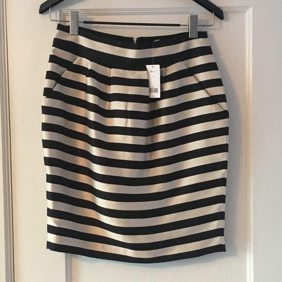 NWT Banana Republic NWT Striped Tulip Skirt - Picture 2 of 5